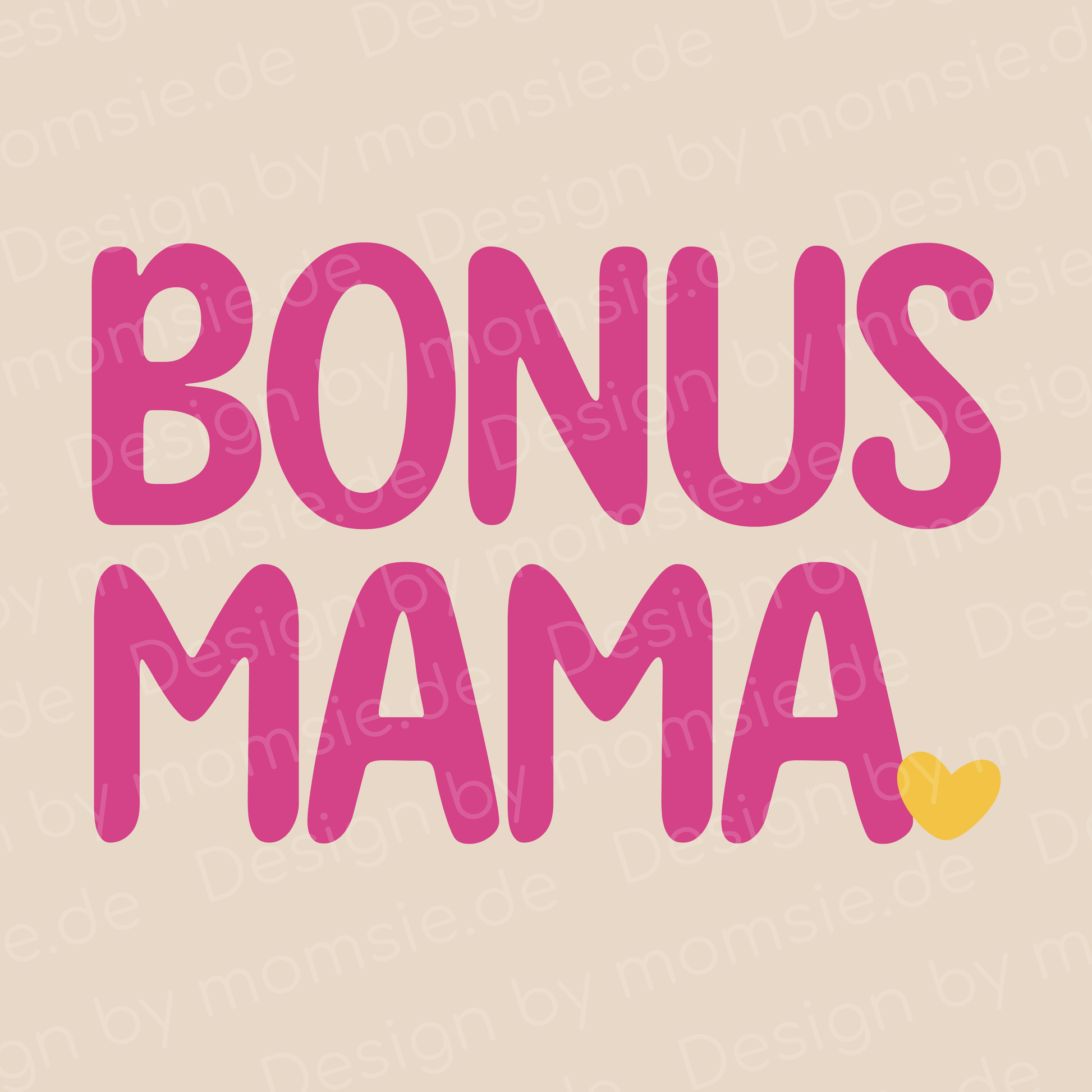 Tragetasche "Caro" → Aufdruck: Bonusmama