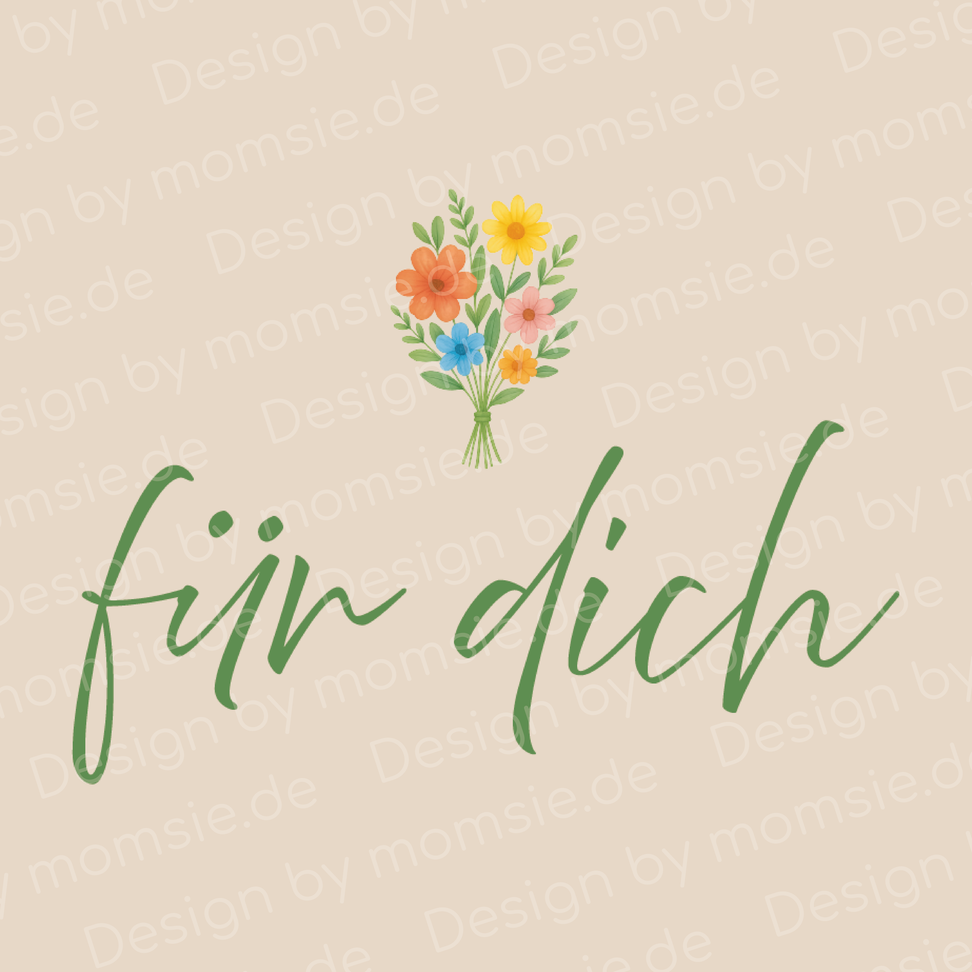 Geschenkbeutel (XS) → Aufdruck: Für dich