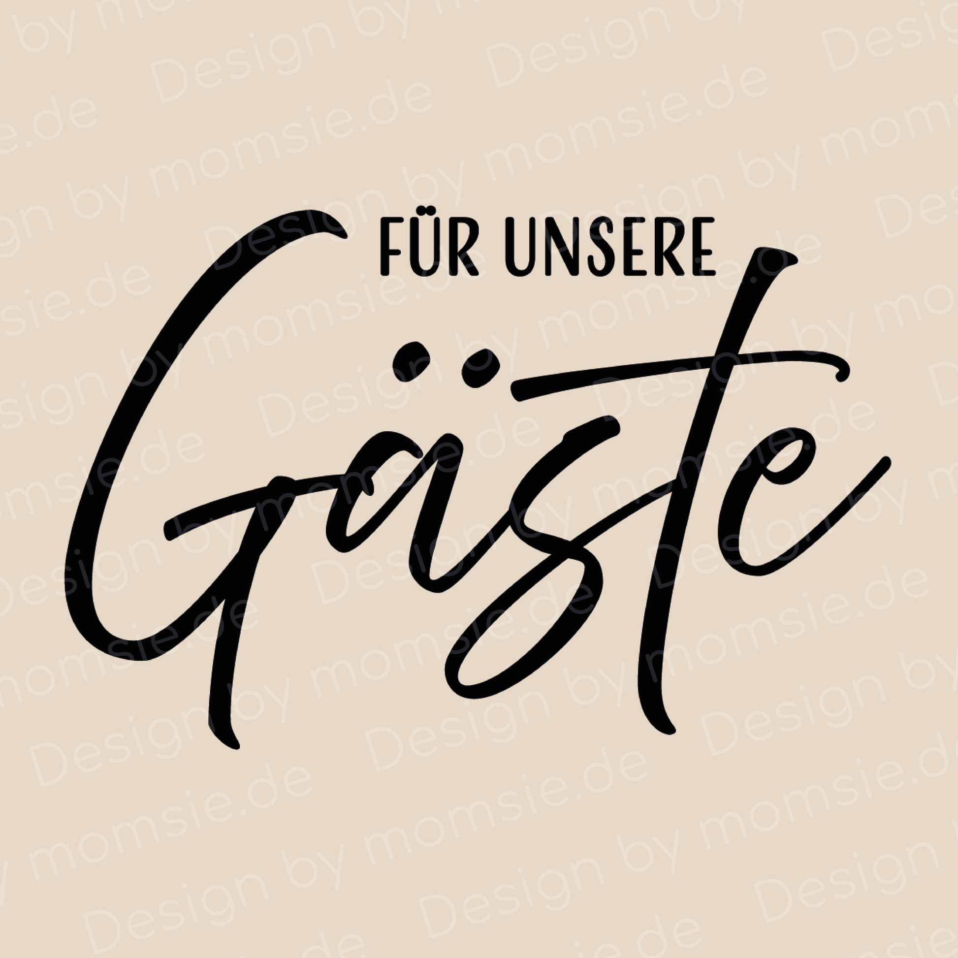 Organizer „Anna“ → Aufdruck: Für unsere Gäste