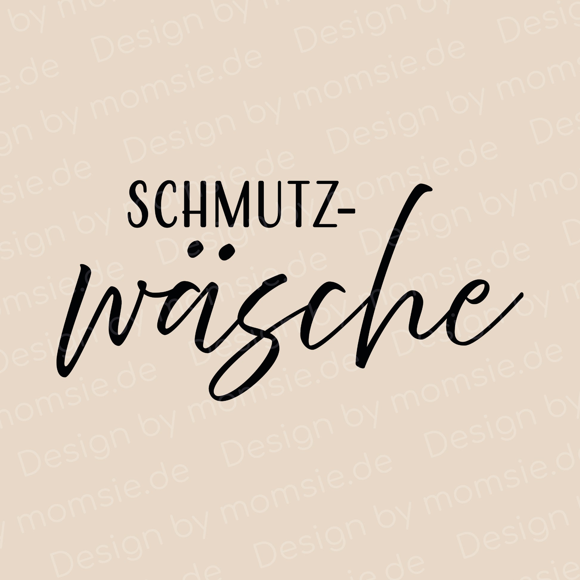 Aufbewahrungskorb „Hailey“ → Aufdruck: Schmutzwäsche