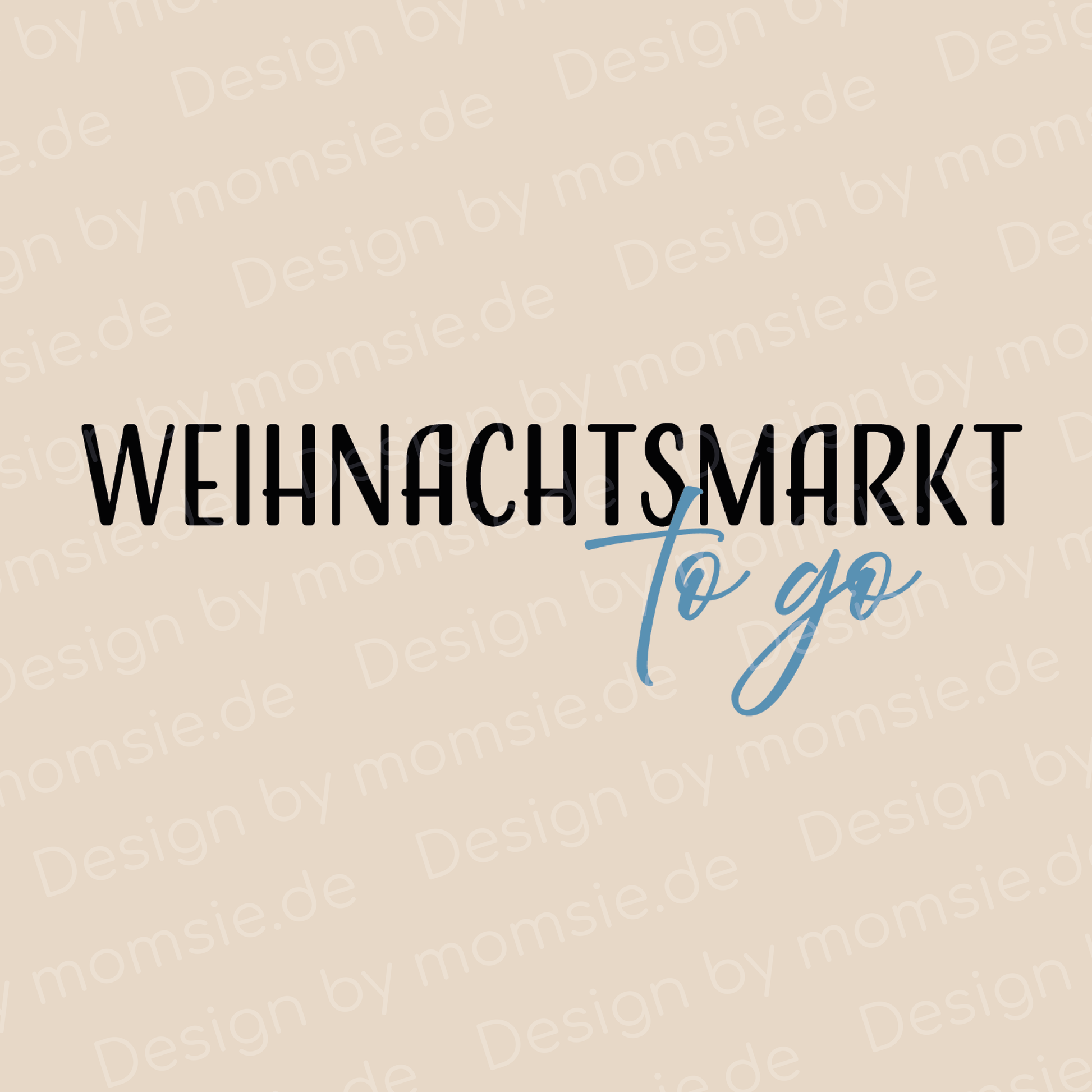 Organizer „Anna“ → Aufdruck: Weihnachtsmarkt to go