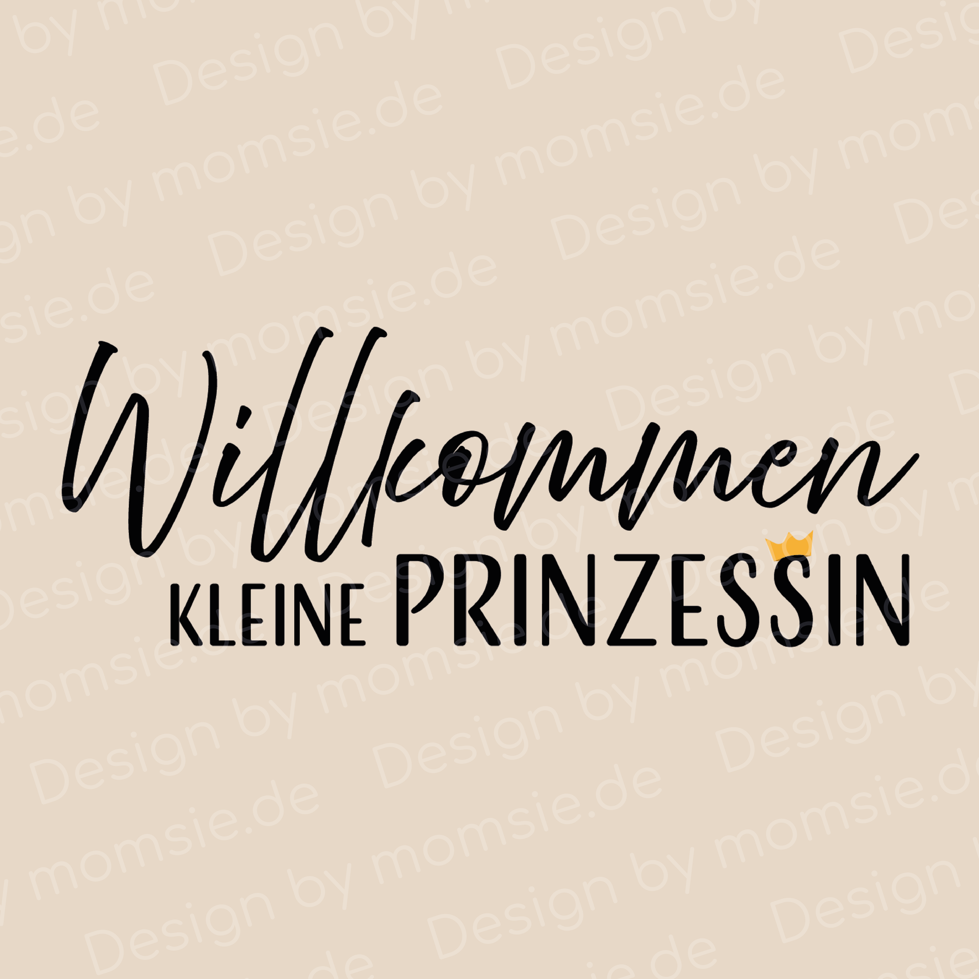 Organizer „Anna“ → Aufdruck: Willkommen, kleine Prinzessin