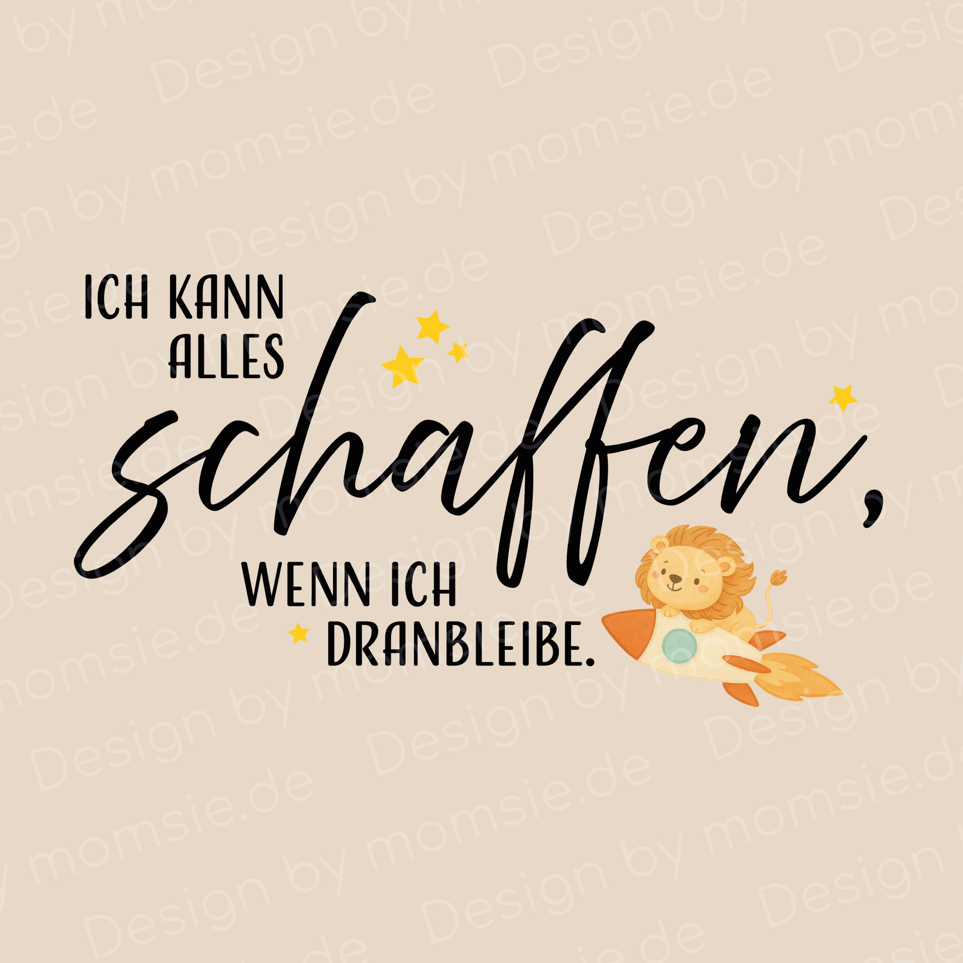 Wimpel "Ich kann alles schaffen"