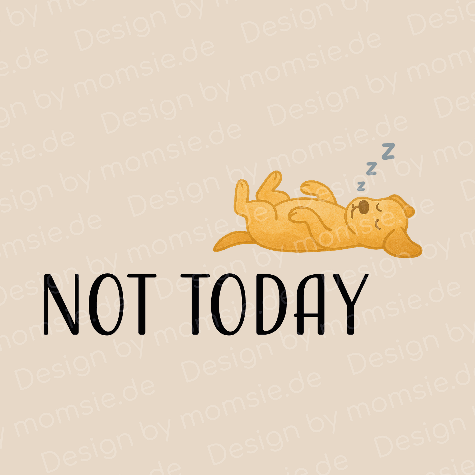 Tragetasche "Caro" → Aufdruck: Not today