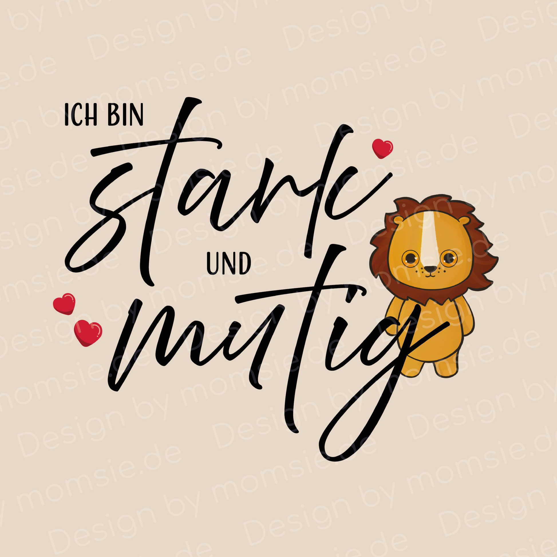 Wimpel "Ich bin stark und mutig"