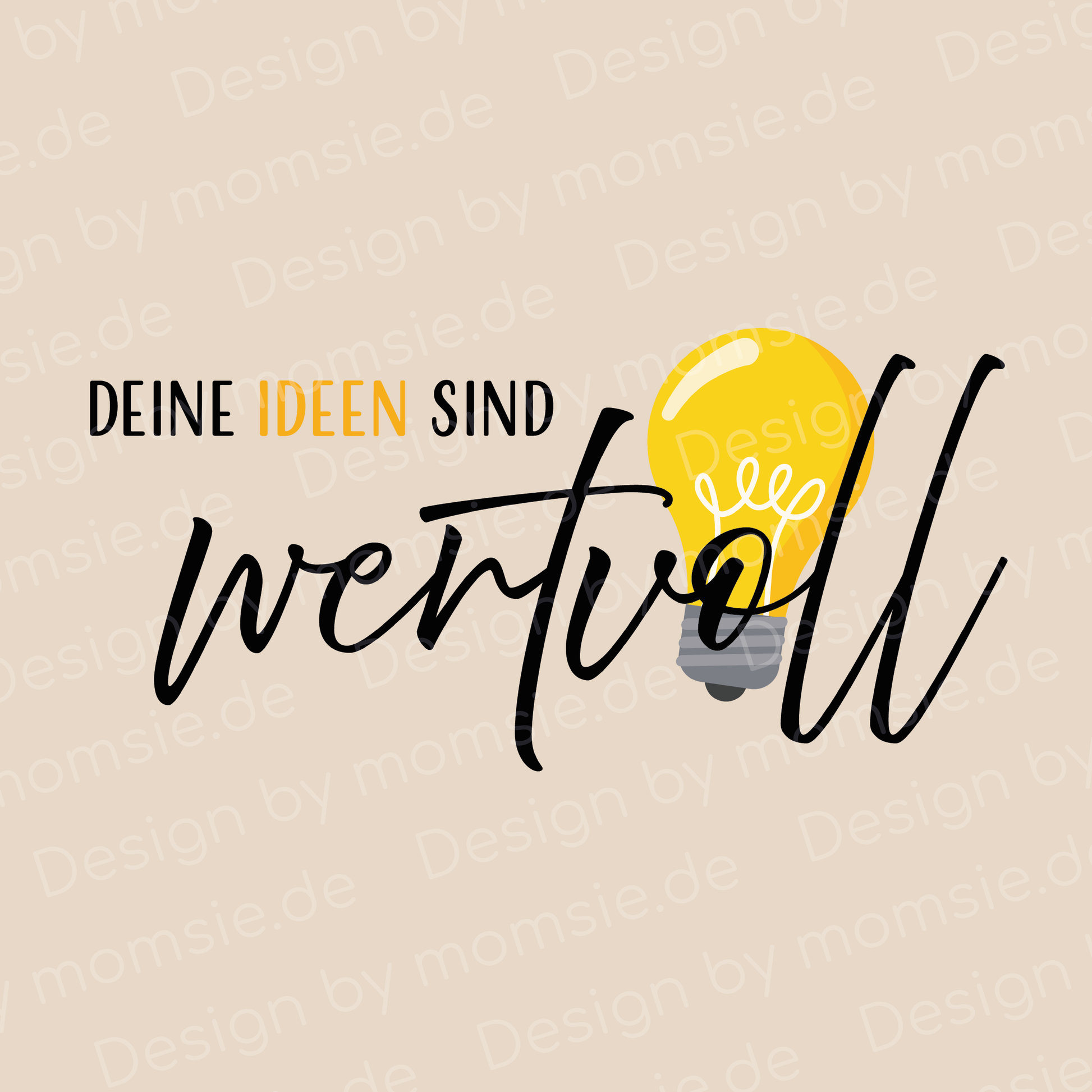 Wimpel "Deine Ideen sind wertvoll"