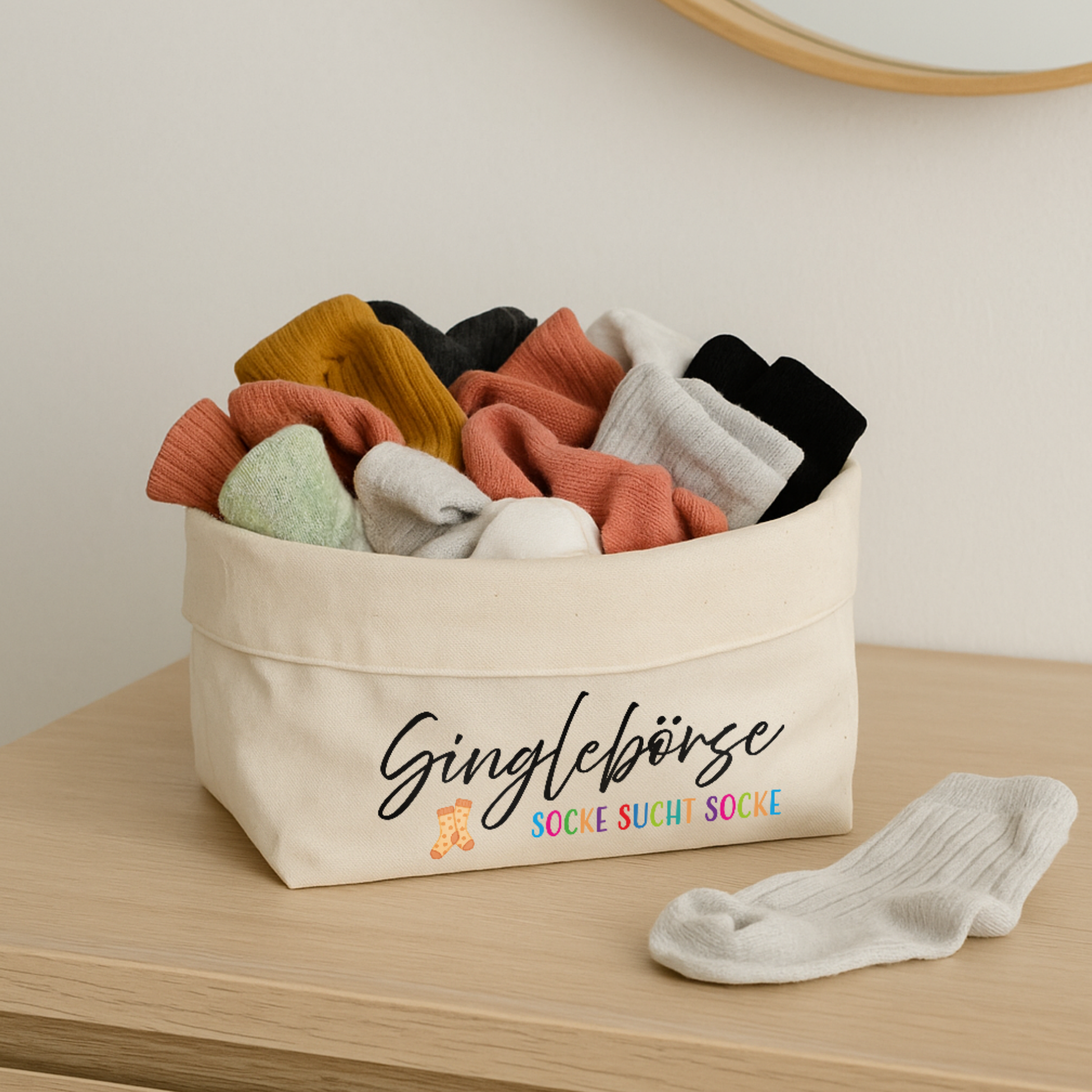 Organizer „Anna“ → Aufdruck: Singlebörse - Socke sucht Socke