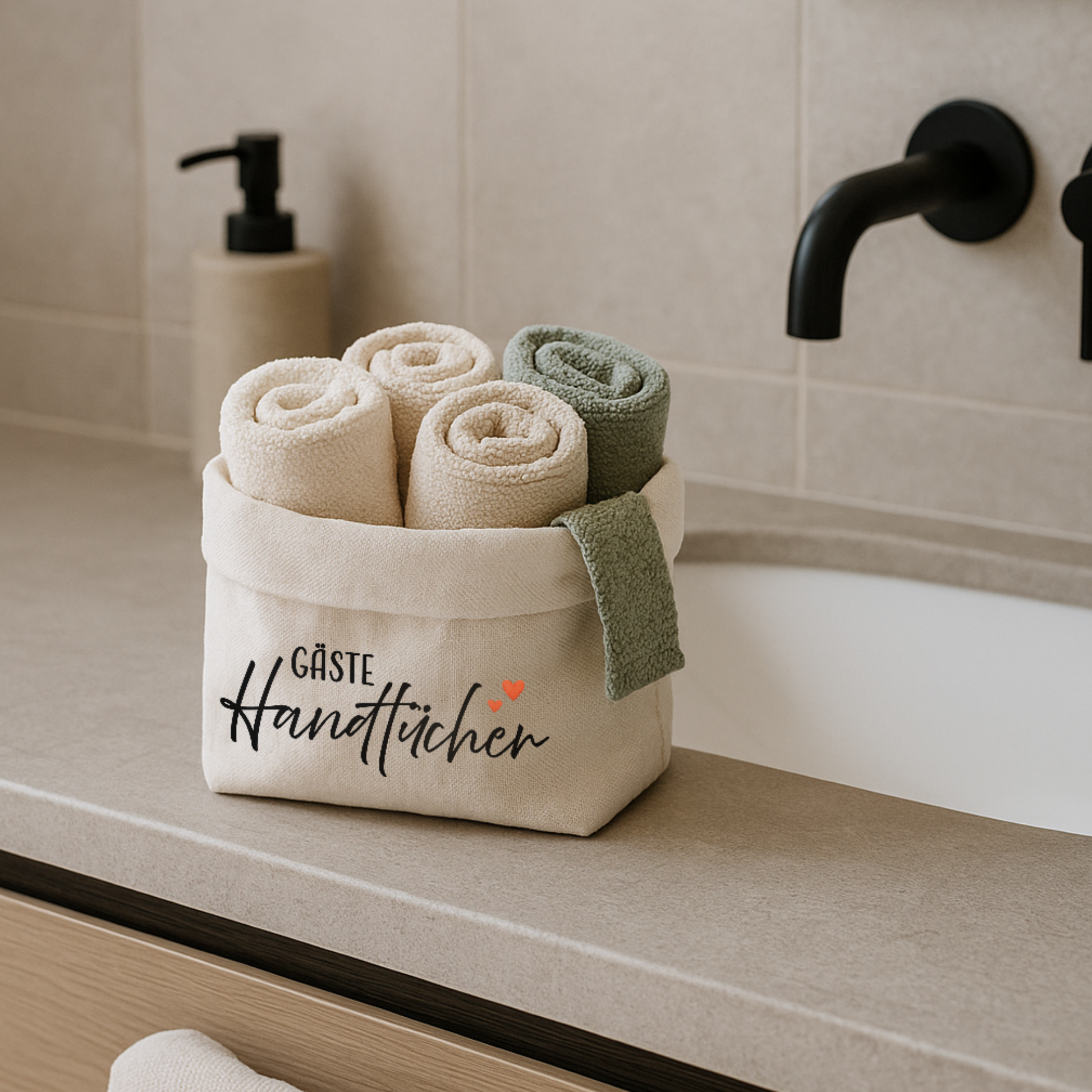 Organizer „Hannah“ → Aufdruck: Gäste Handtücher