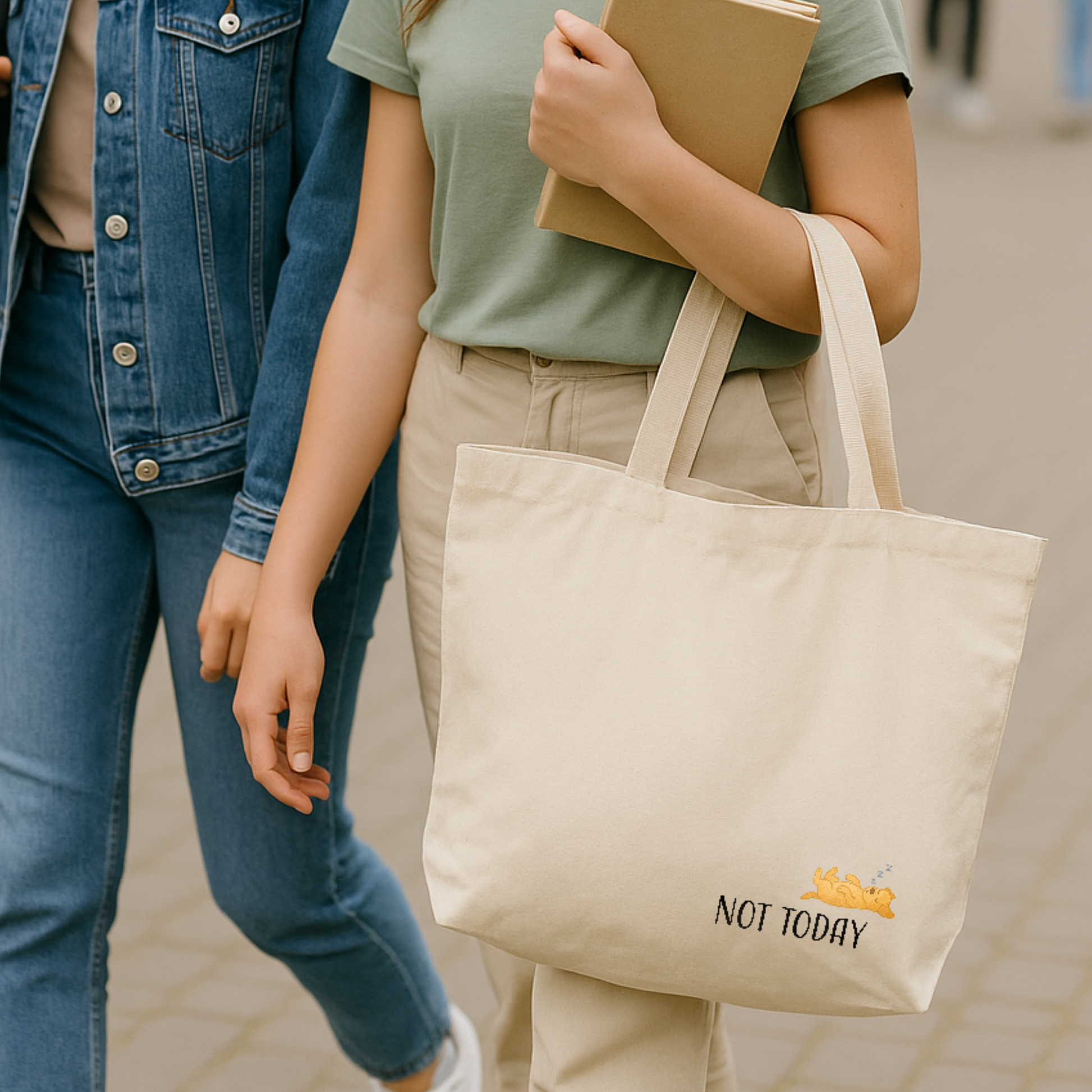 Cotton-Bag "Cassie" → Aufdruck: Not today