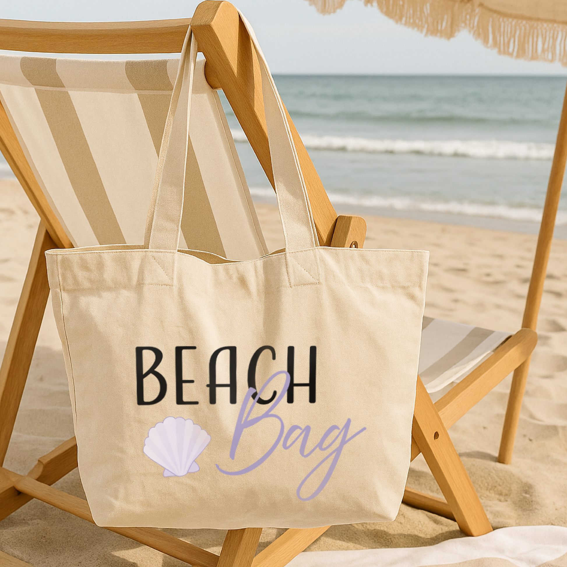 Cotton-Bag "Cassie" → Aufdruck: Beach Bag