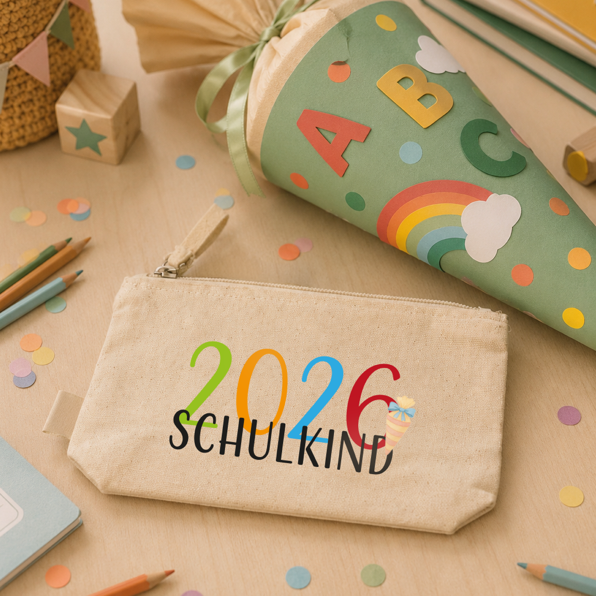 Zipper-Bag „Kate“ → Aufdruck: Schulkind 2026