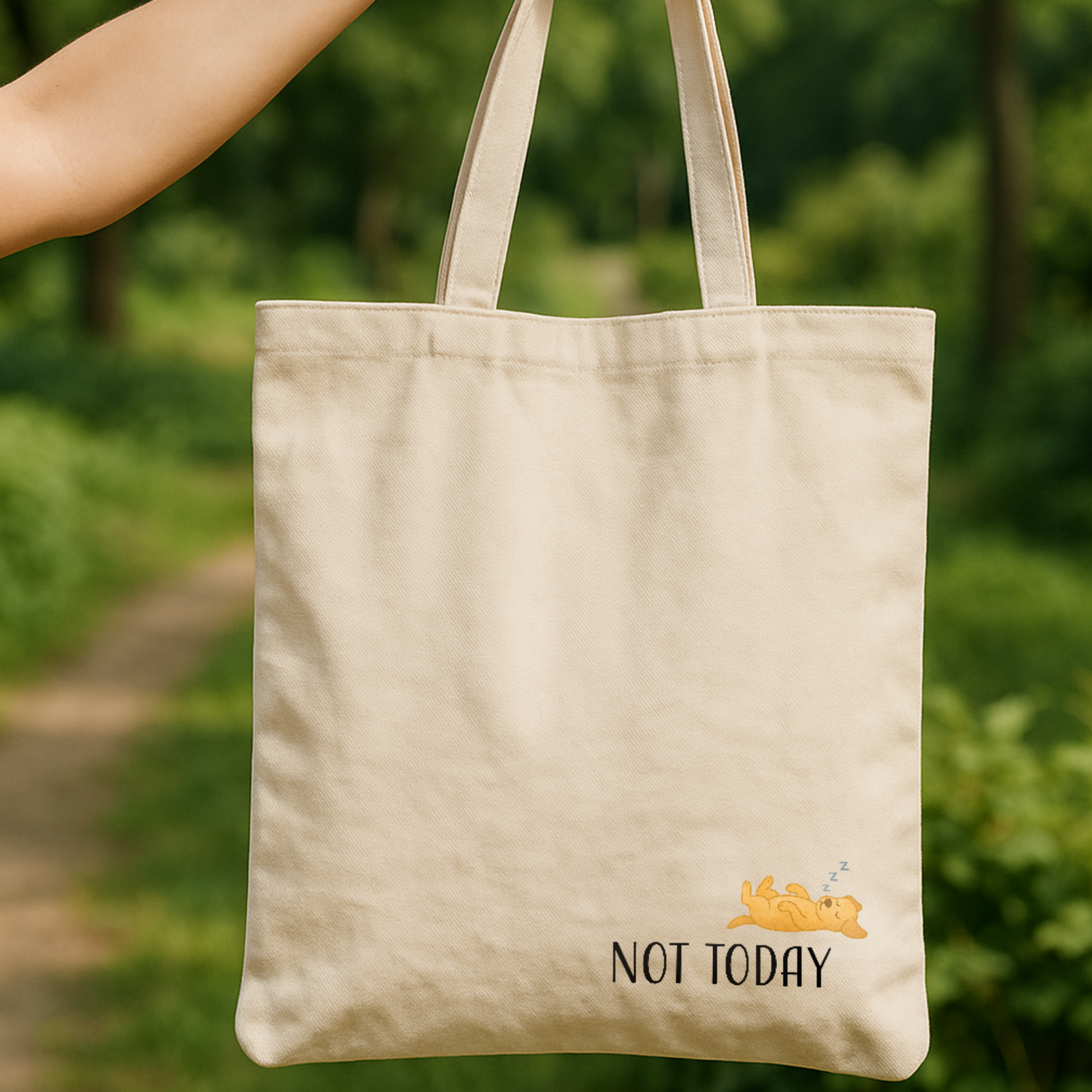 Tragetasche "Caro" → Aufdruck: Not today