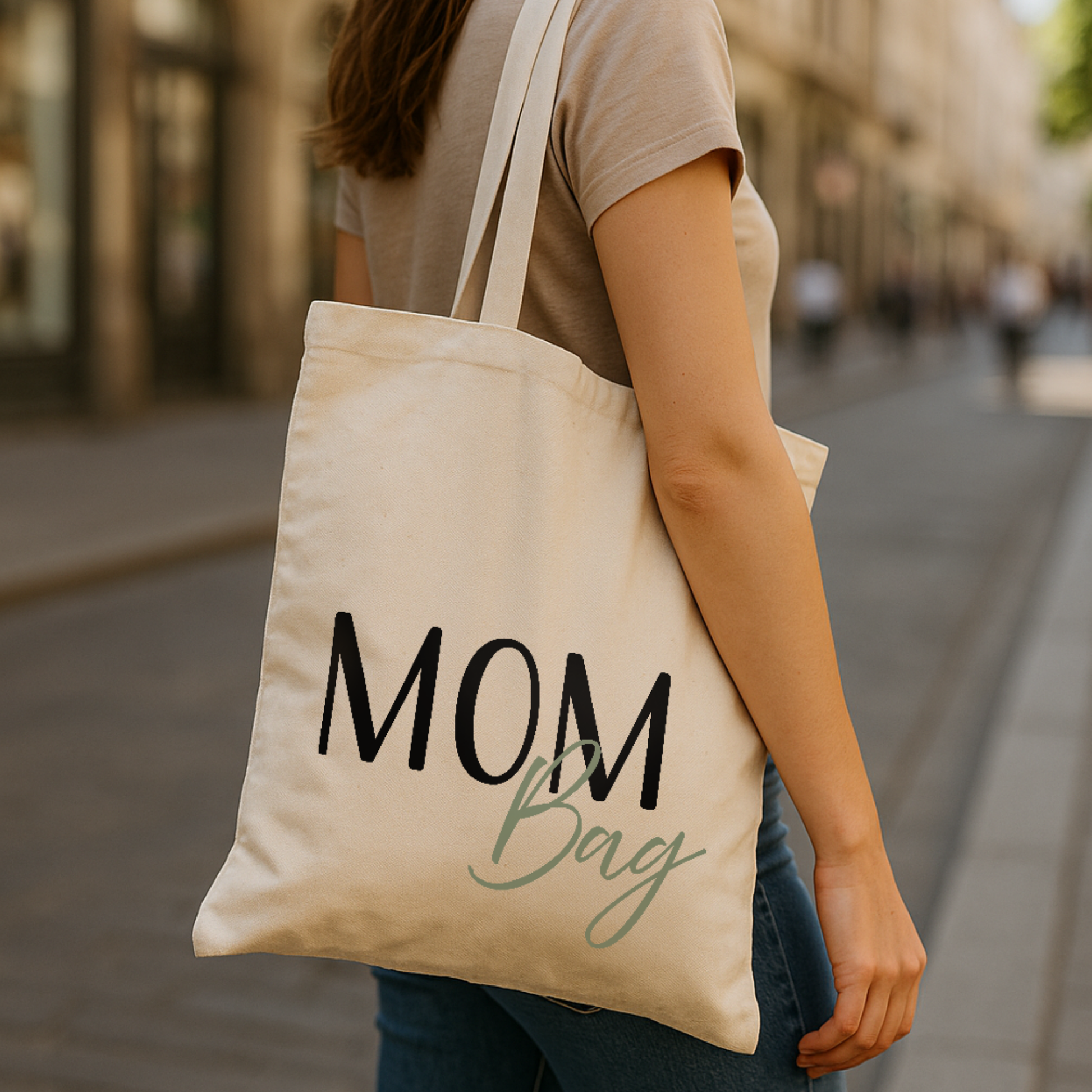 Tragetasche "Caro" → Aufdruck: Mom Bag