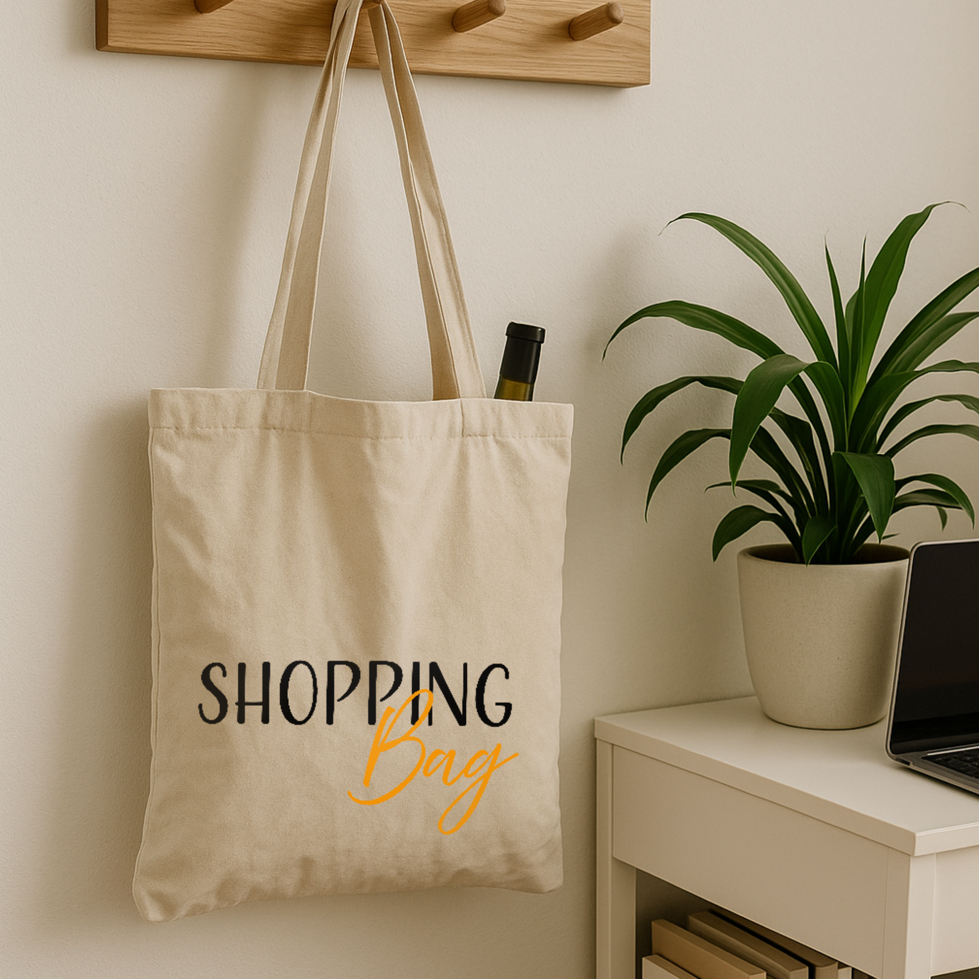 Tragetasche "Caro" → Aufdruck: Shopping Bag