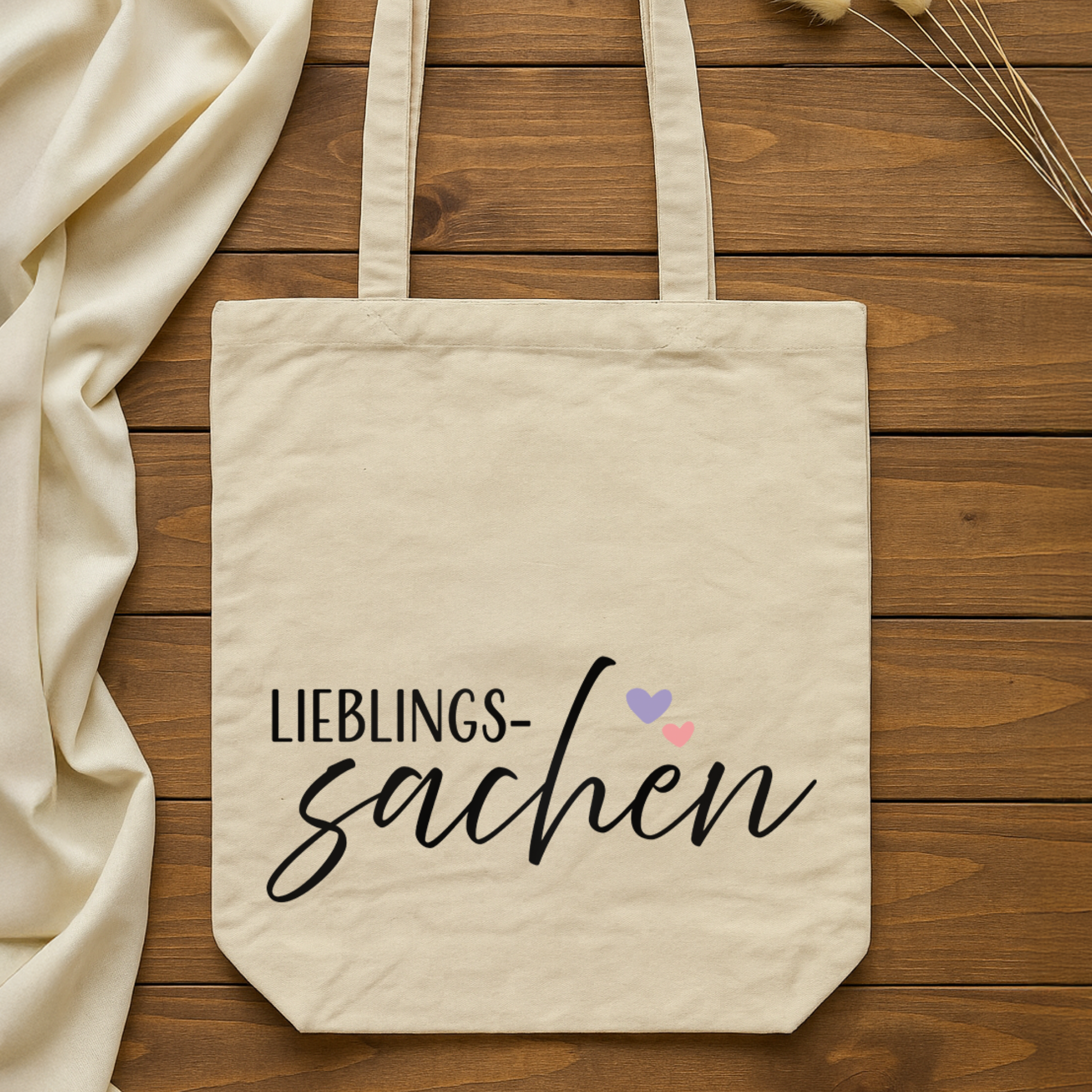 Tragetasche "Caro" → Aufdruck: Lieblingssachen