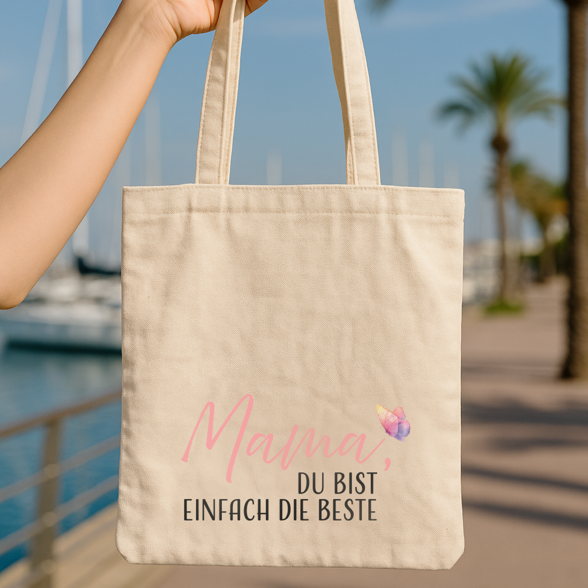 Tragetasche "Caro" → Aufdruck: Mama, du bist einfach die Beste