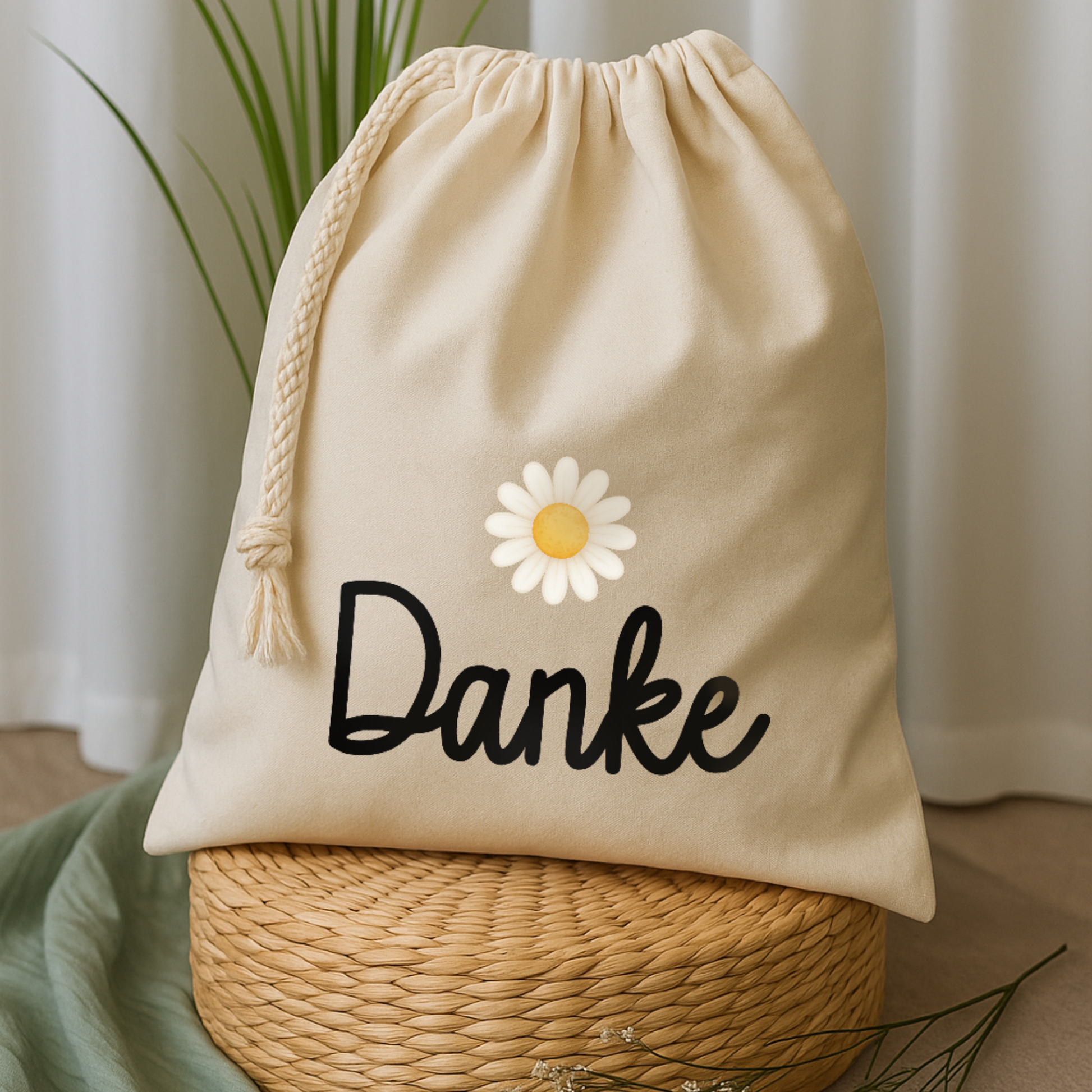 Geschenkbeutel (S) → Aufdruck: Danke