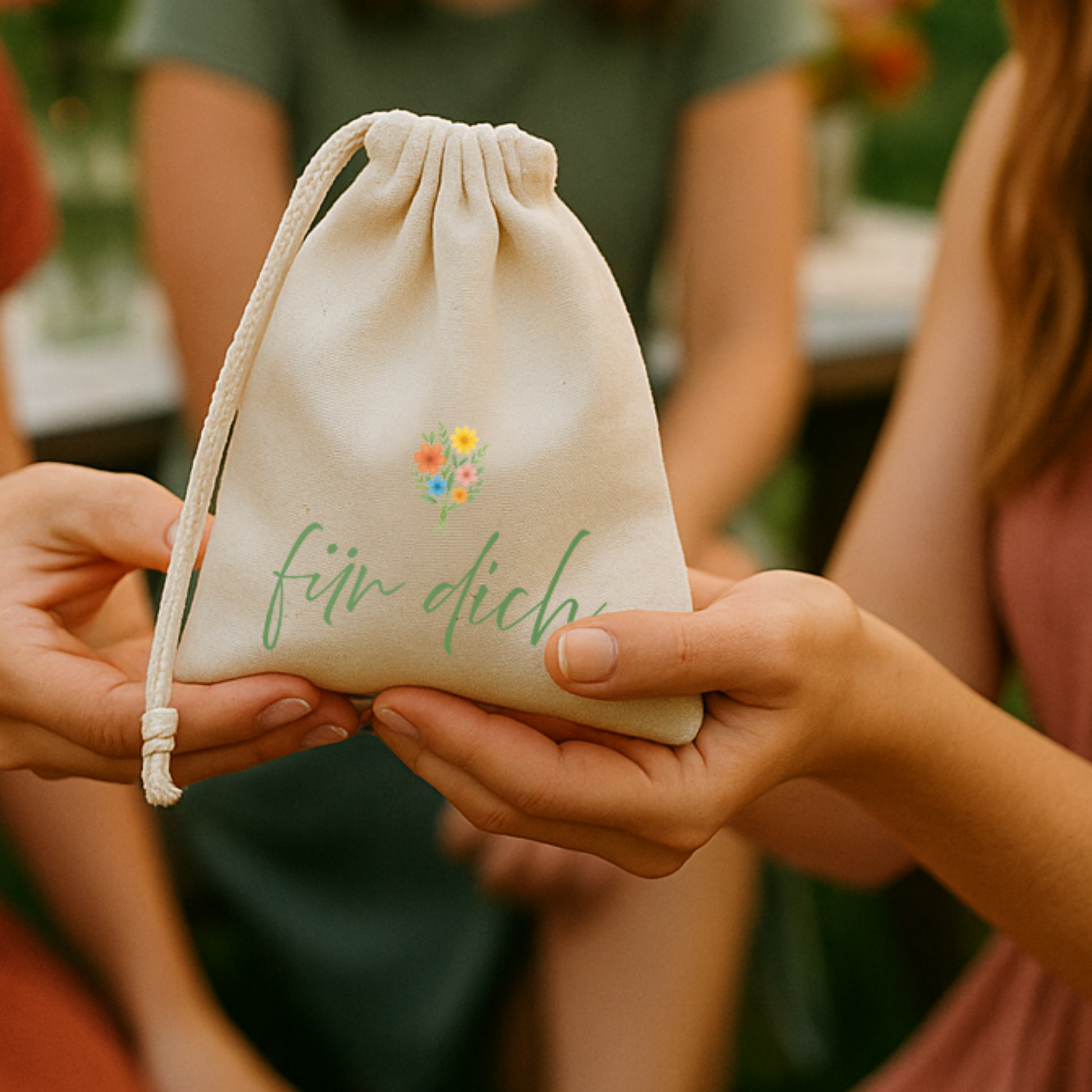 Geschenkbeutel (XS) → Aufdruck: Für dich