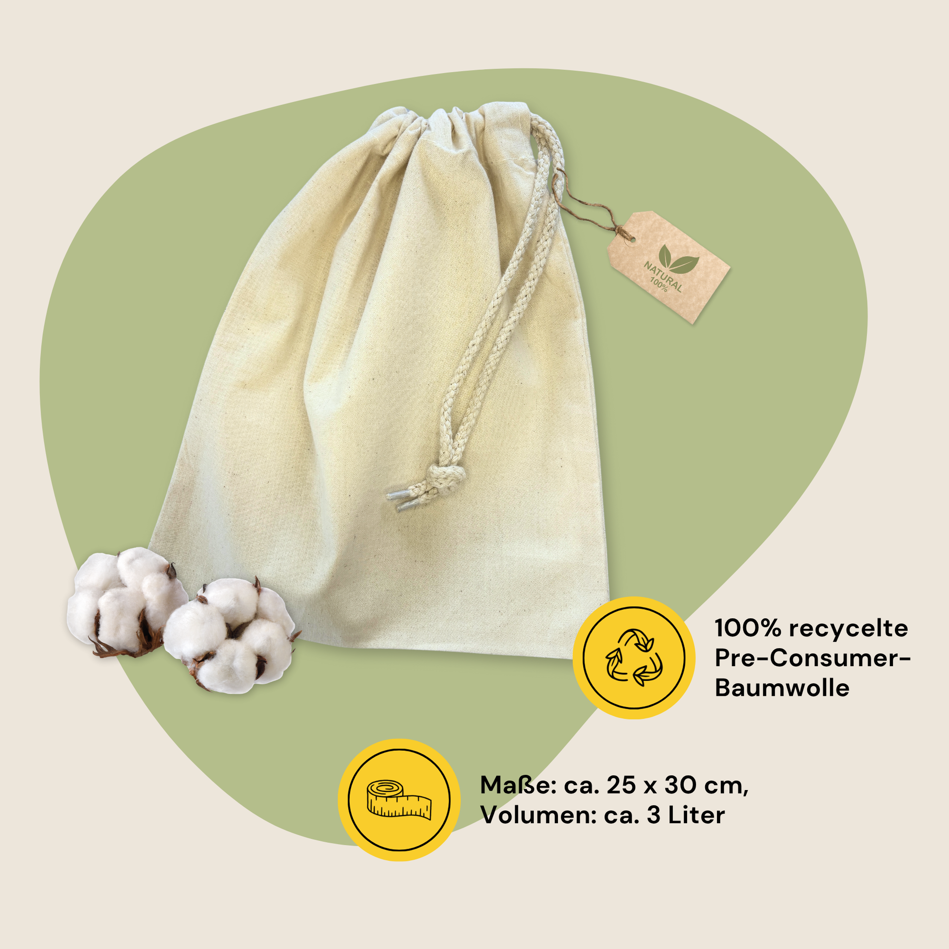 Geschenkbeutel (S) → Aufdruck: Happy Birthday