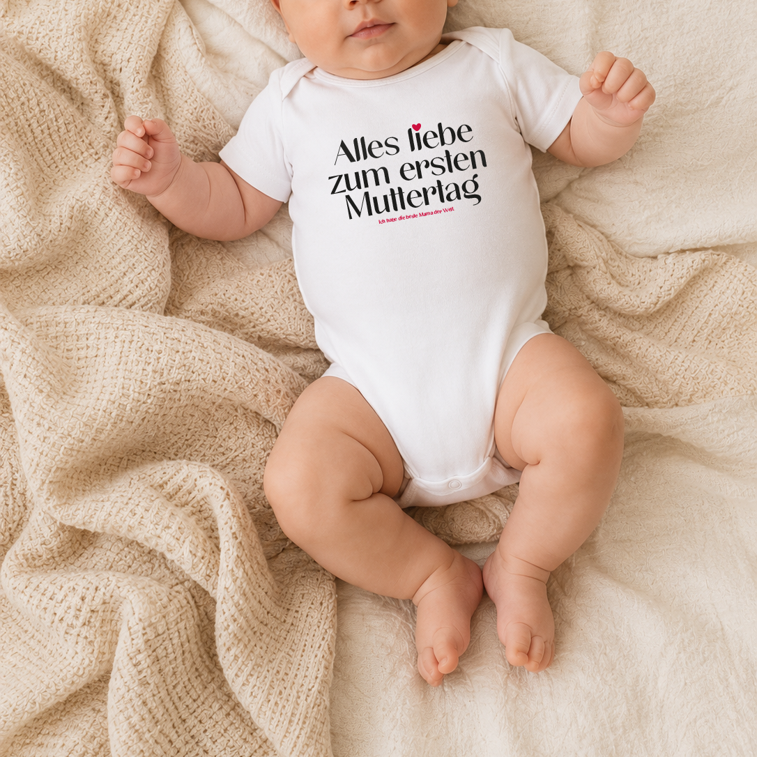 Babybody → Aufdruck: Alles liebe zum ersten Muttertag