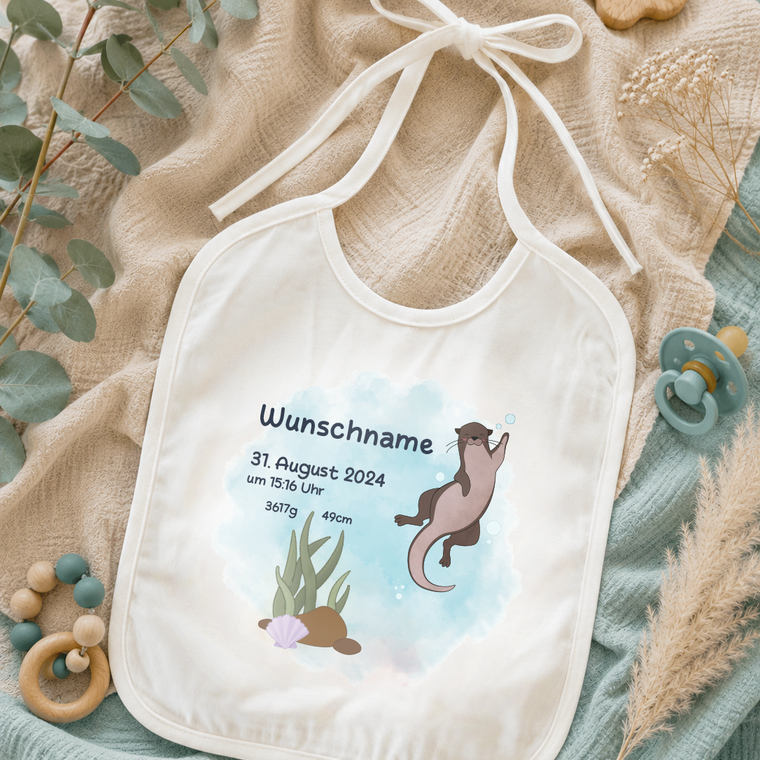 personalisiertes Lätzchen → Aufdruck: Otter